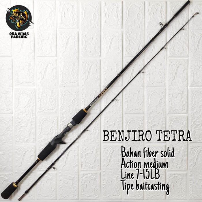 Gambar joran bc baitcasting benjiro tetra 165 180 198 210 CM bahan fiber solid medium kuat 7kg sambung tengah daiwa maguro ajiro daido - 165 dari DiscPlate undefined Tokopedia