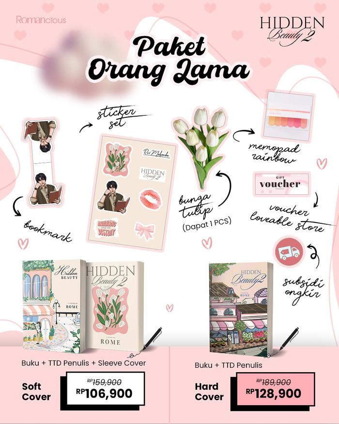 Gambar PRE ORDER - Buku Novel - Hidden Beauty 2 - Rome.delcusie - Loveable - Bumifiksi - ORANG LAMA, HARD COVER dari BumifiksiJogjakarta undefined Tokopedia