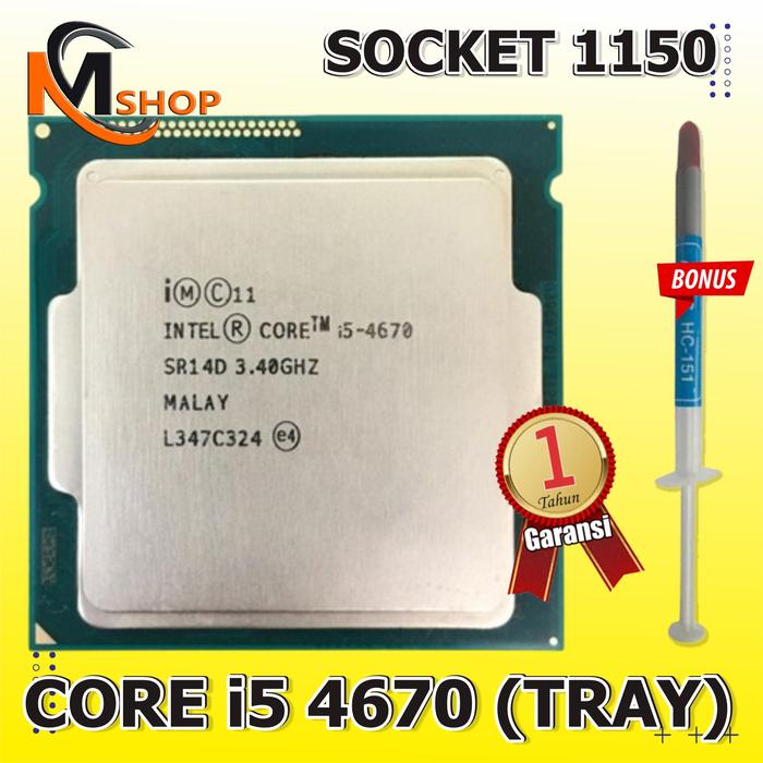 Gambar Processor Intel Core i5 Socket 1150 core i5 4690 - i5 4670 dari MC Shop Komputer Purwokerto undefined Tokopedia