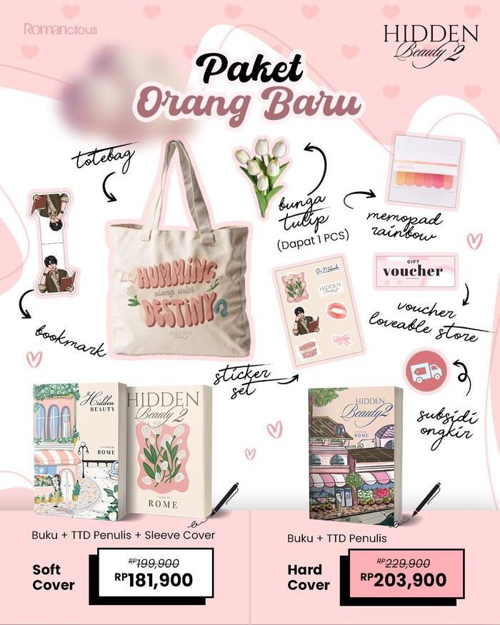Gambar PRE ORDER - Buku Novel - Hidden Beauty 2 - Rome.delcusie - Loveable - Bumifiksi - ORANG BARU, HARD COVER dari BumifiksiJogjakarta undefined Tokopedia
