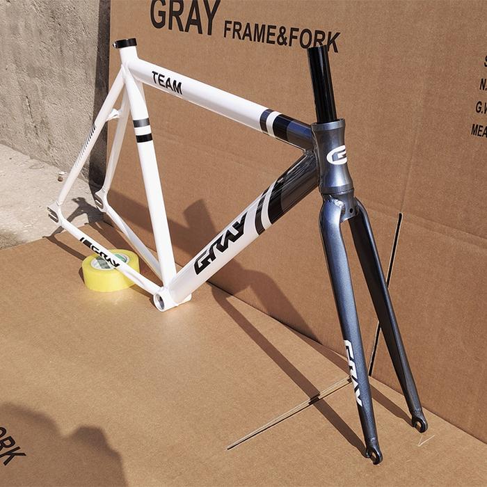 Gambar Frameset GRAY team polos alloy fixie - Putih dari VeloVellaz 1 undefined Tokopedia