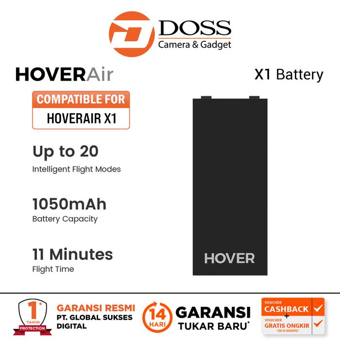 Gambar HoverAir Hover Air X1 Battery Drone Camera for X-1 - Black dari DOSS Camera & Gadget undefined Tokopedia