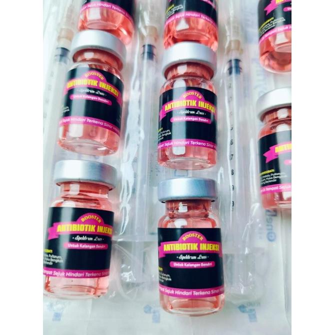 Gambar Rooster Antibiotik Injeksi Obat Untuk Mengobati Ayam Sakit Lumpuh Mata Berair Hidung Berlendir Muka Bengkak Kolera Pullorum Demam Lesu Tidak Nafsu Makan dari Alladi undefined Tokopedia