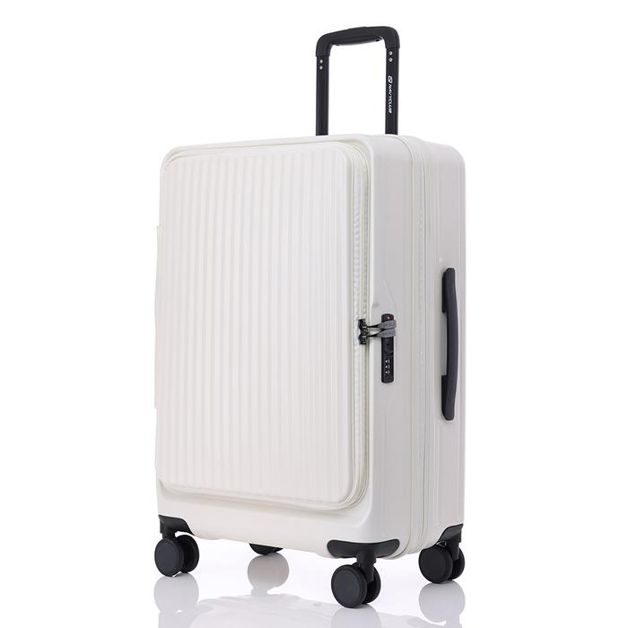 Gambar Koper Hardcase ABS PC Navy Club Travora - 4 Roda Putar TSA Lock - Size 20 + 24 + 28 Inch - Putih dari Navy Club undefined Tokopedia