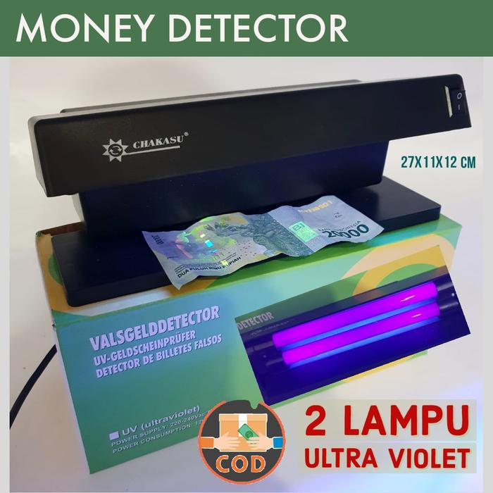 Gambar Lampu Detektor Uang Sinar UV Money Detector model 318 - Money 2 Lampu dari Goodank Store undefined Tokopedia
