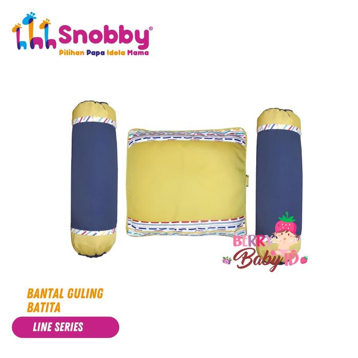 Gambar Snobby Bantal Guling Set 1 Bantal 2 Guling Perlengkapan Tidur Bayi - Line Yellow dari Berry Baby undefined Tokopedia