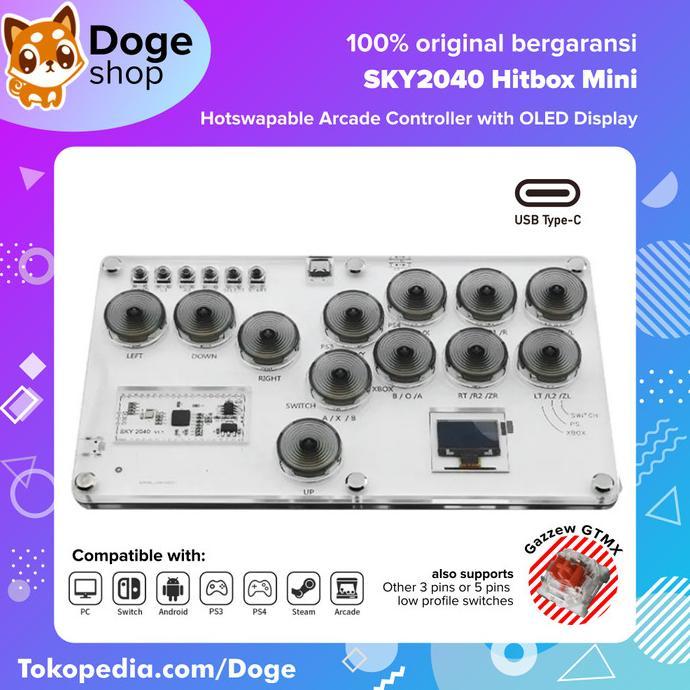 Gambar Cuci Gudang!!! Terlaris Stok Terbatas SKY2040 Hitbox ni Flatbox Hotswapable RGB OLED Fight Arcade Stick - Black dari DigitalXpert Store undefined Tokopedia