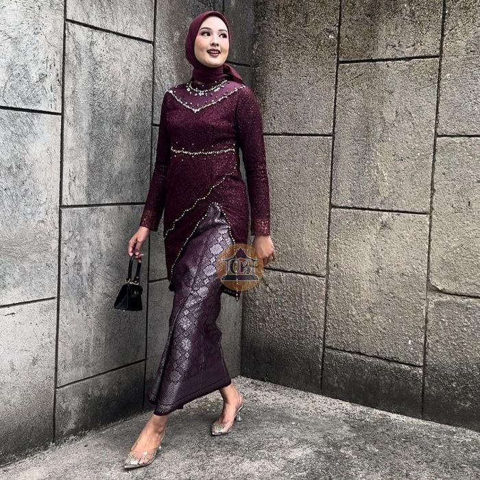 Jual Baju Kebaya Brokat Modern Batik Kebaya Wanita Setelan