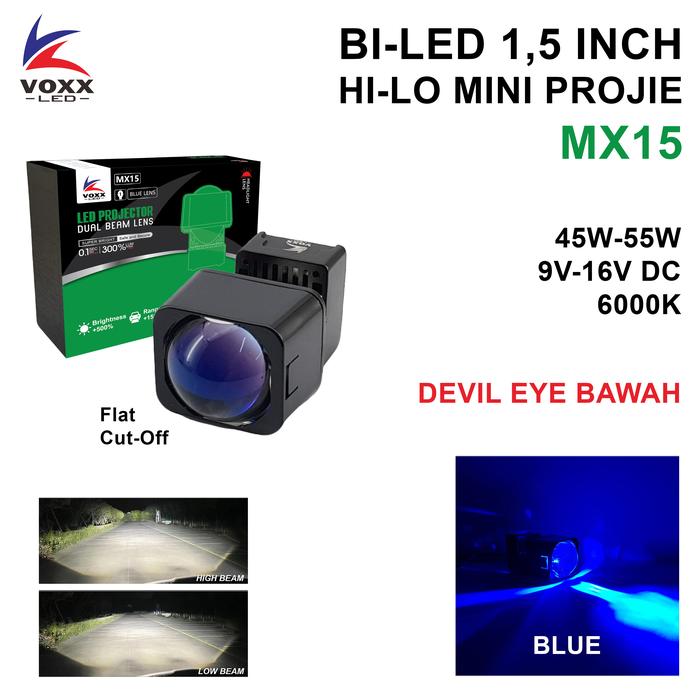Gambar VOXX LED WST Bi LED Projector 2.5 Inch 35W Lensa Projie LED 2.5" Blue Lens Biru Proyektor - 1.5 Inch 55W -B dari VOXX LED INDONESIA undefined Tokopedia