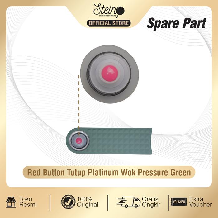 Gambar SPARE PART HANDLE - RED BUTTON PLATINUM PRESTO - Red Button dari Steincookware Official Store undefined Tokopedia