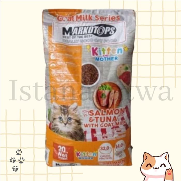 Gambar Markotop Dry Food 20Kg Kitten Mother Goat Milk (GRAB/GOJEK) - Salmon Tuna dari Istana Satwa777 undefined Tokopedia