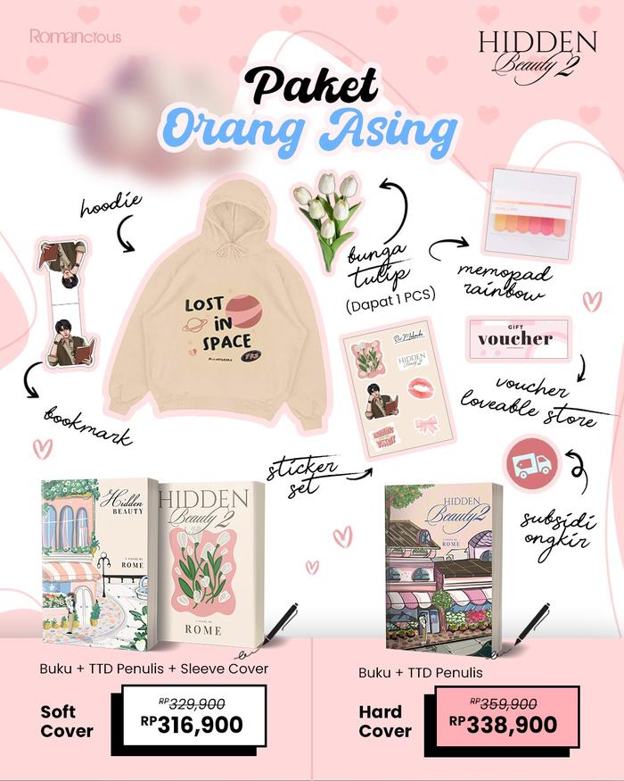 Gambar PRE ORDER - Buku Novel - Hidden Beauty 2 - Rome.delcusie - Loveable - Bumifiksi - ORANG ASING, SOFT COVER dari BumifiksiJogjakarta undefined Tokopedia