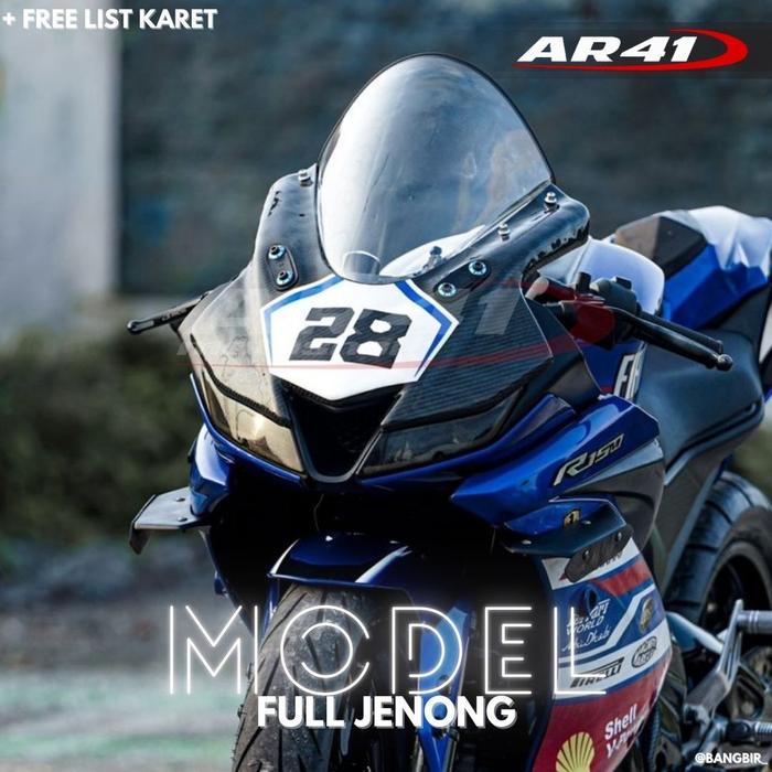 Jual Windshield Visor winshield R15V3 r15 v3 double bubble