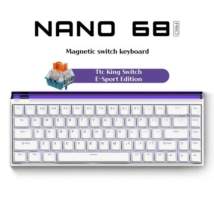 Gambar MADLIONS NANO68 Magnetic Hall Effect Rapid Trigger RGB Mechanical Keyboard - NANO68Pro TTC K, STANDARD dari CleanAcc undefined Tokopedia