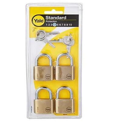 Gambar YALE Gembok Kuningan Master Key  System Y110 40mm 6 pcs - Solid Brass Masterkey Lock Padlock 6pcs Y110/40/123/6 -  Original - 4 pcs 40mm dari Gracias Bravo undefined Tokopedia