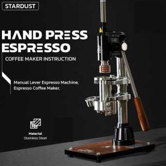 Gambar Stardust Mesin Kopi Espresso Manual Coffee Maker Hand Press 16 Bar - K001 - Silver dari Official Believe Shop undefined Tokopedia