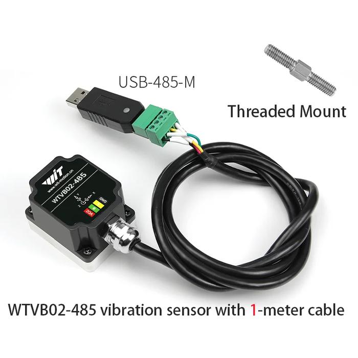Gambar WitMotion high-stability WTVB01-485 vibration measurement sensor, Modbus 3-axis (XYZ) vibration displacement+speed+amplitude - WTVB02 485 Thre dari HEX Hobby undefined Tokopedia