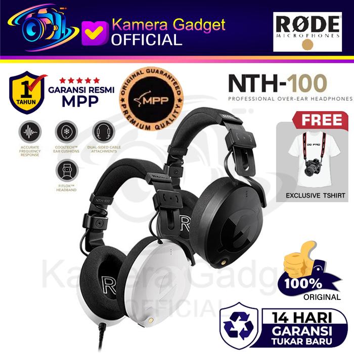 Gambar Rode NTH-100 Professional Closed-Back Over-Ear Headphones Resmi MPP dari Kamera Gadget Official undefined Tokopedia
