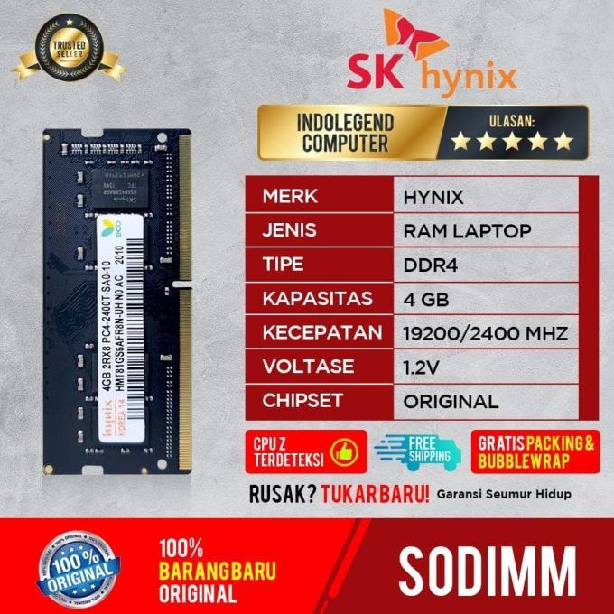 Jual HYNIX SODIM DDR4 4GB PC19200 2400MHZ Kota Yogyakarta Star