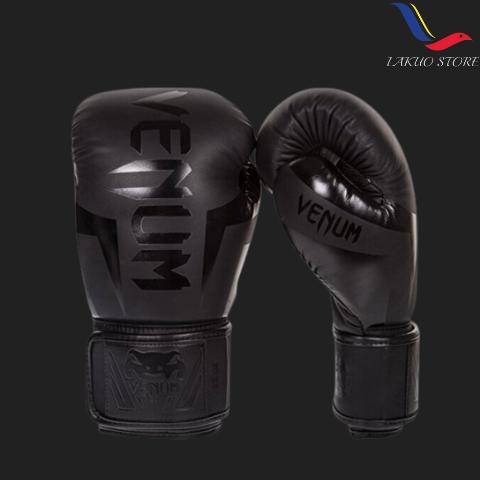 Gambar SARUNG TINJU VENUM MUAY THAI / BOXING GLOVE / UFC / MMA / KICK BOXING - VENUM HITAM, 6 oz dari CV MEPORA TEKNO undefined Tokopedia