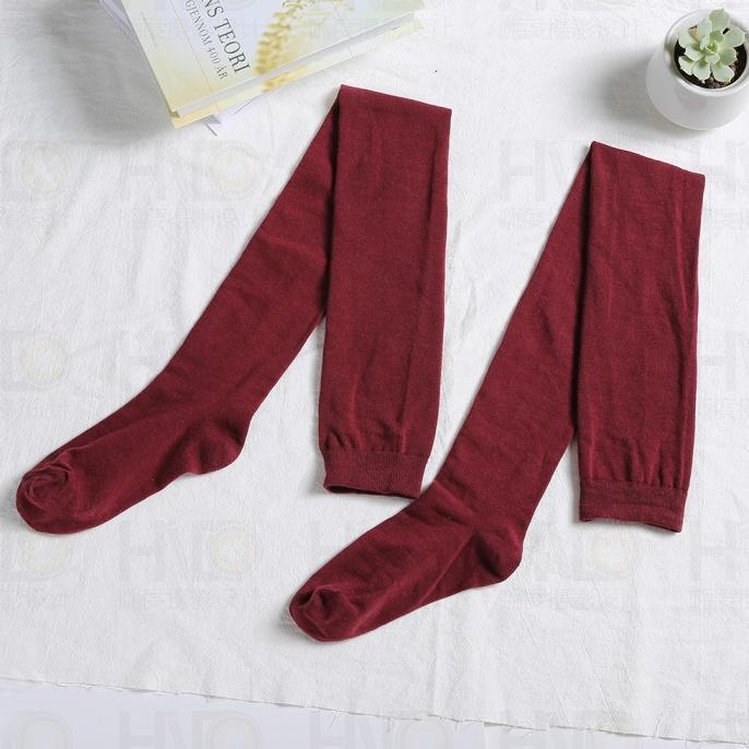 Gambar Axel Kaos Kaki Legging Super Long / Kaos Kaki Leging / Kaos Kaki Paha Atas - Premium High Quality - Maroon dari Axel Sanjaya undefined Tokopedia