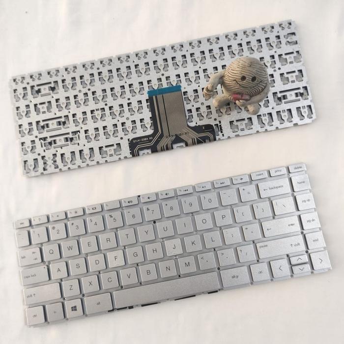 Gambar KEYBOARD Original HP 14-DK 14-DQ 14-FQ 14M-CD 14M-DH 14S-DQ 14T-DH - SILVER dari Cipta Perkasa Computer Malang undefined Tokopedia