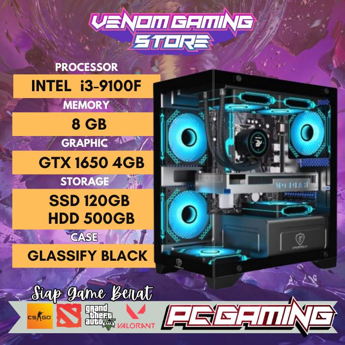 Jual PC Gaming Intel Core i3 9100F GTX 1650 120GB SSD RAM