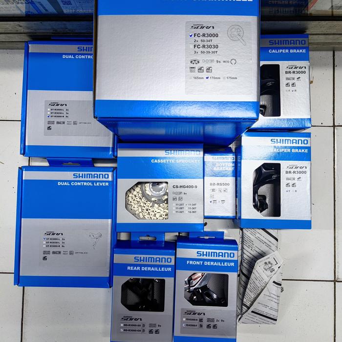 Gambar Groupset / Group set / GRUPSET/GRUP SET SHIMANO SORA R3000 9 SPEED dari HIPPO SEPEDA undefined Tokopedia
