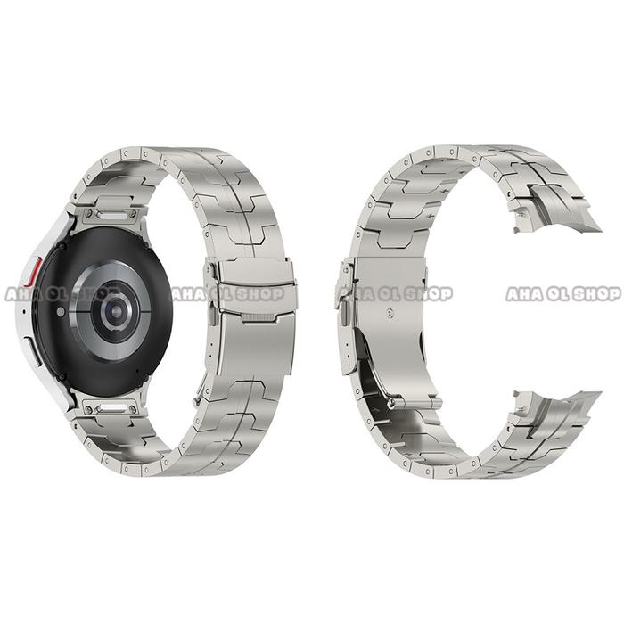 Gambar Strap Stainless Steel For Samsung Galaxy Watch 6 40 44 43 47MM Watch 5 4 Samsung Galaxy Watch 7 40MM 44MM - Titanium OC, Watch 4/5/6 dari AHA Acc Shop undefined Tokopedia