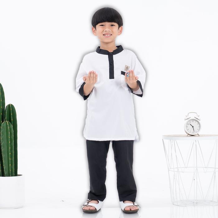 Gambar YUSUF SET - Setelan Koko Anak 1-10 Tahun Pakaian Muslim One Set Kurta Anak Laki Laki Lebaran Manasik - -PUTIH, -S- dari easyshopbdg undefined Tokopedia