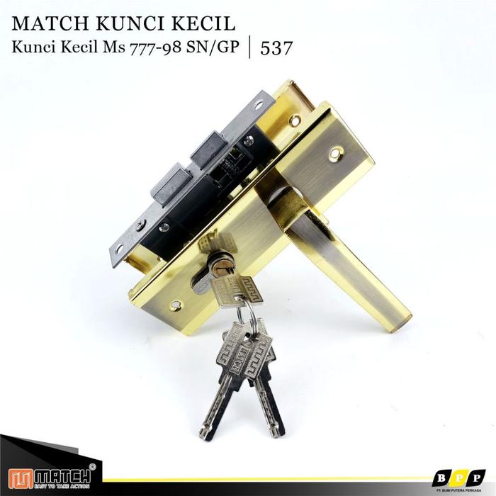 Gambar Handle Kunci Pintu Kamar / Rumah Minimalis 15cm Kecil Silinder Kuningan Garansi 3 Tahun Fullset MS777-98 MATCH | Gagang Pintu Rumah Kecil | Hendel Pintu Rumah - GP dari BUMI PUTERA PERKASA undefined Tokopedia