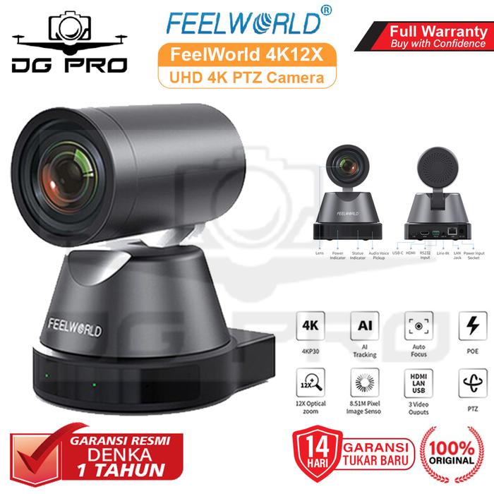 4k Ptz Camera Usb Streaming Camera Feelworld 4K12X 4K PTZ Camera
