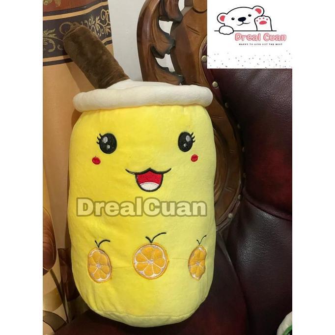Gambar Boneka boba sugar milk tea besar Jumbo premium import XL45cm - Kuning, XL dari Chuky Kuky undefined Tokopedia