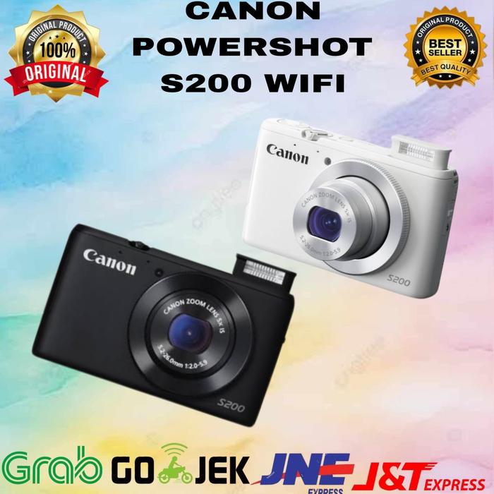 Jual CAMERA CANON POWERSHOT S200 WIFI - WHITE BOX - Kota