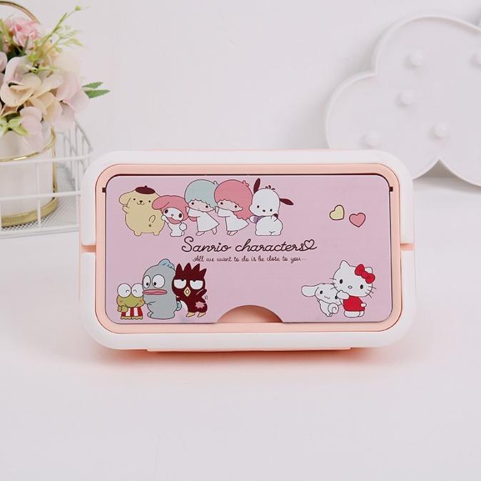 Gambar Tempat Kotak Makan Lunch Box Princess Kuromi Hello Kitty Melody Snoopy - SANRIO dari Meiko furniture undefined Tokopedia