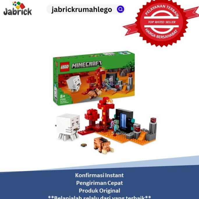 Gambar LEGO 21255 Minecraft The Nether Portal Ambush Adventure (DUS CACAT) dari Legostjaya undefined Tokopedia