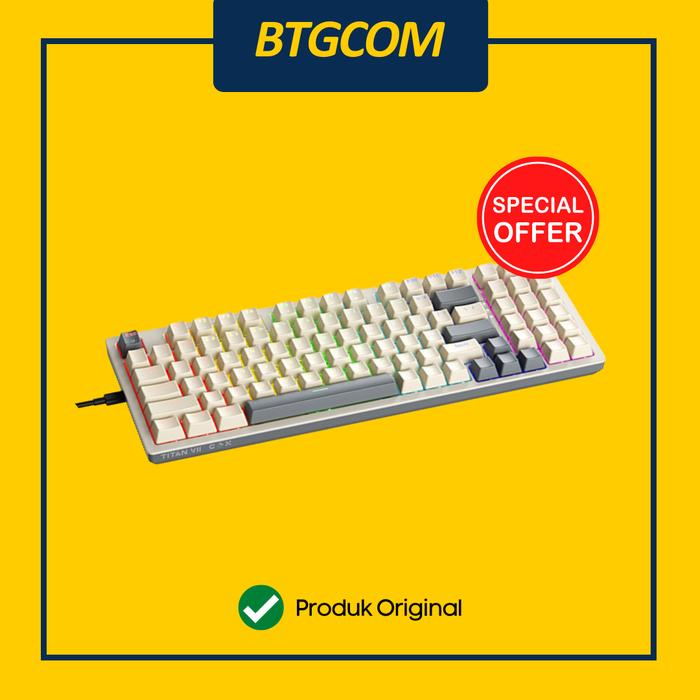 Gambar KEYBOARD GAMING GAMEN TITAN 7 MECHANICAL RED OUTEMU SWITCH RGB - CREAM dari btgcom undefined Tokopedia