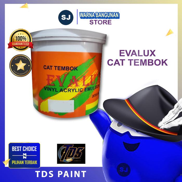 Gambar Cat Air / Tembok / Dinding 1 Kg Evalux - Putih - Putih dari SJ WARNA BANGUNAN undefined Tokopedia