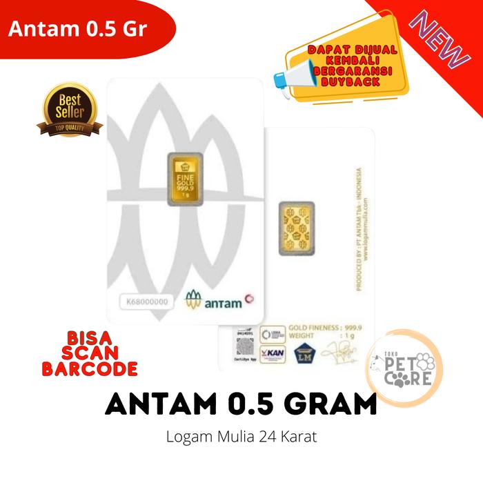 Gambar EMAS ANTAM LOGAM MULIA Certicard 0.5 GRAM dari Galeri tukuemas undefined Tokopedia