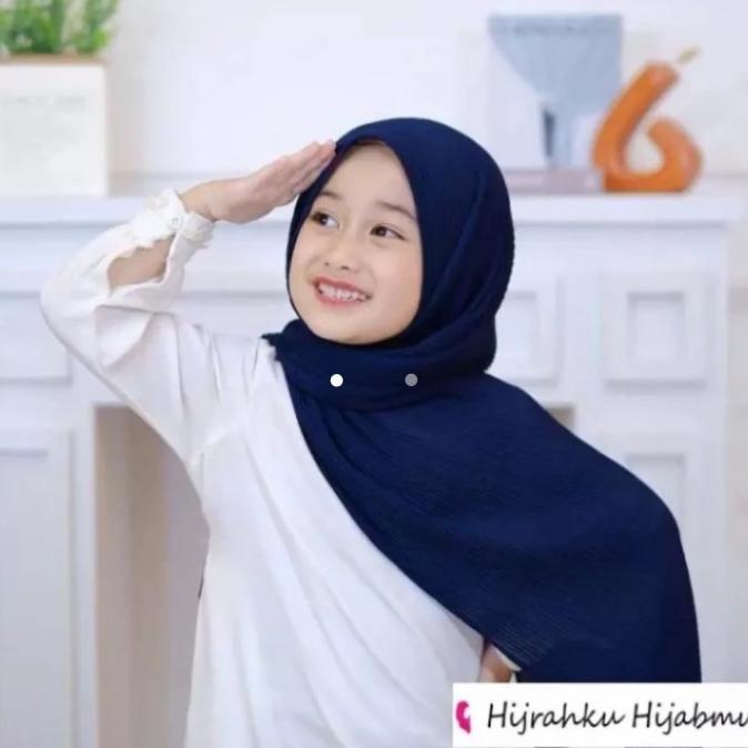 Jual up Jilbab Hijab Kerudung Anak Pashmina Plisket Premium