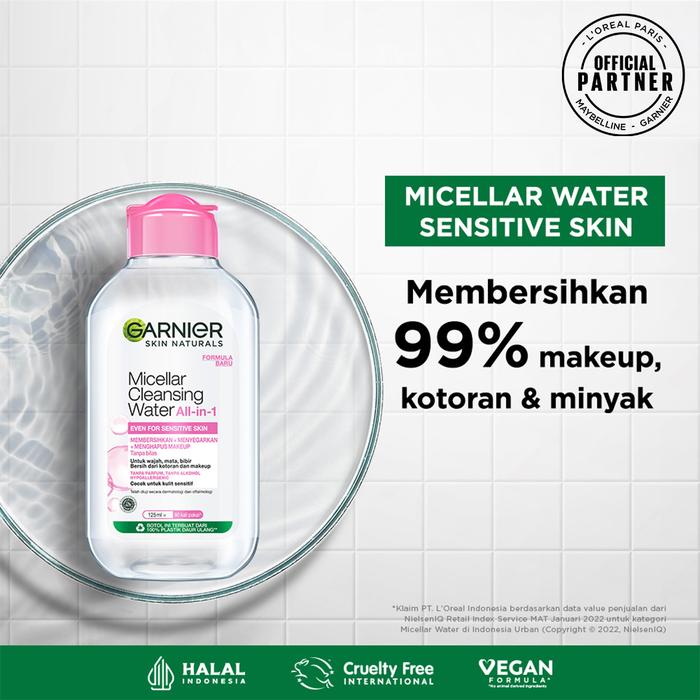 Gambar GARNIER Micellar Cleansing Water Pink / Salicylic Blue / Biphase Oil – (400ml / 125ml/50ml) - MicellarPink125 dari madame fany undefined Tokopedia
