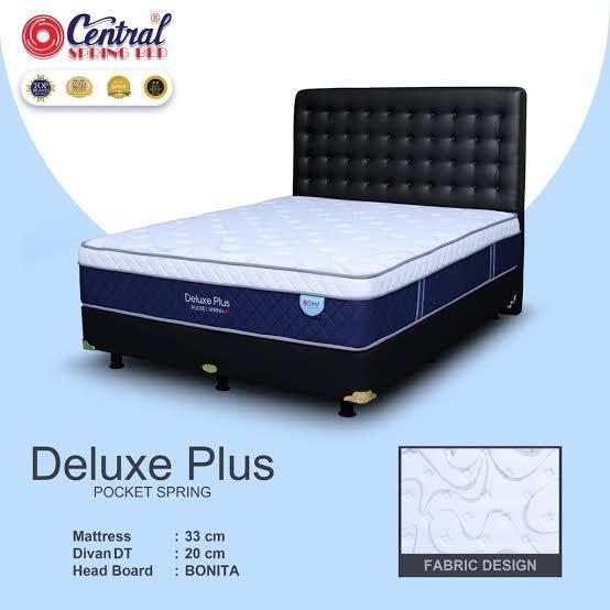 Gambar TERMURAH!!! Springbed Central Pocket Deluxe Plush Full Set - Tegal - Full Set, 160 x 200 dari Modern Jaya Furniture_NEW undefined Tokopedia