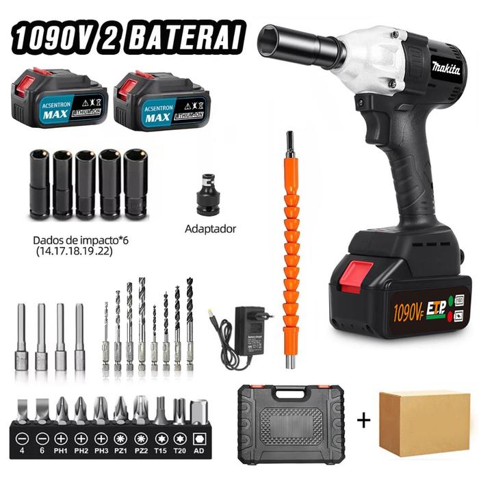 Gambar MAKITA  1090S/588S CORDLESS IMPACT WRENCH BRUSHLESS - Hitam+1090V 2B  dari kyleplusis undefined Tokopedia