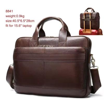 Gambar WESTAL Men's Leather Bag Office Messenger Briefcase Man Genuine - coffee dari syifasasasa undefined Tokopedia