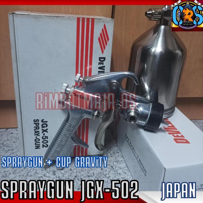 Gambar NEW!!! Spray Gun Gravity Devilbiss SPRAYGUN Luna - R Gravity Made Japan/ Luna - R -245-1.5mm G Gravity dan 1.8mm /Alat spray Cat Alat semprot cat spay gun cat LVMP Original - JGX-502 1.4mm G dari CV MAUZA undefined Tokopedia