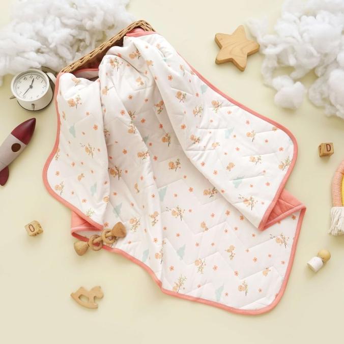 Gambar Selimut Tencel Anak Dewasa Blanket Douillet By Doux Dolce - Spring Bird, Baby 80x100cm dari Nan Hebat Store undefined Tokopedia