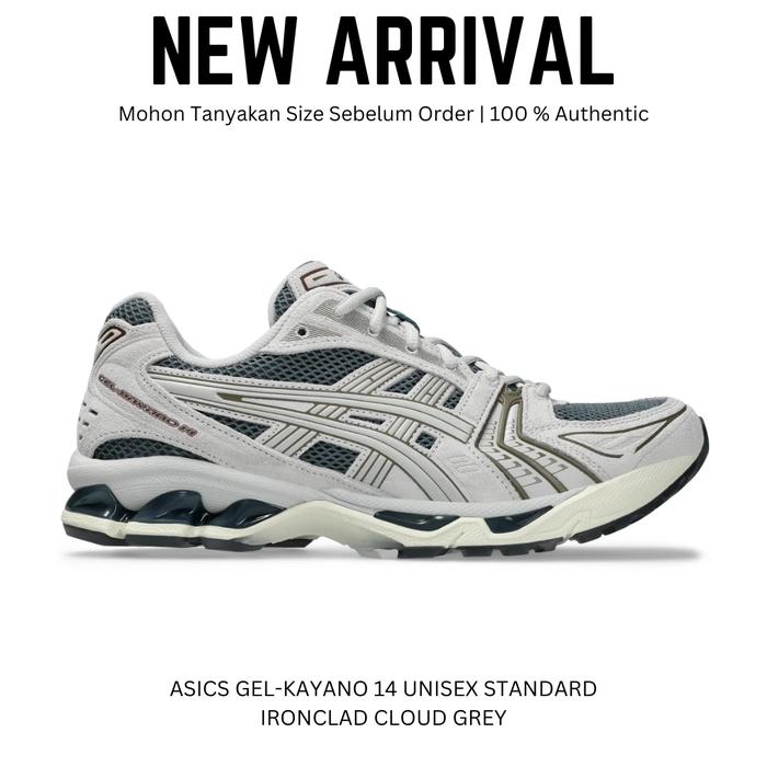 Gambar ASICS GEL-KAYANO 14 UNISEX STANDARD SEPATU SNEAKERS PRIA & WANITA ORIGINAL 100 % - TRUFFLE GREY dari MYSHOES 22 undefined 5 Tokopedia