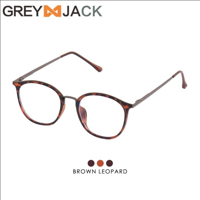Gambar kacamata anti radiasi dewasa fashion pria dan wanita terbaru 1868 - Leopard dari Grey Jack Eyewear undefined Tokopedia