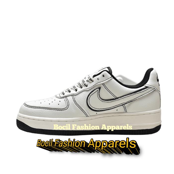 Jual Sepatu Nike Air Force 0'7 Low Stussy White Black Reflective