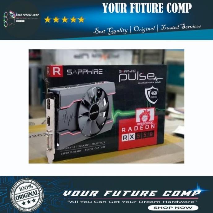 Jual [Baru] Vga Pc Amd Sapphire Rx 550 4Gb Rx550 Gb Gddr5